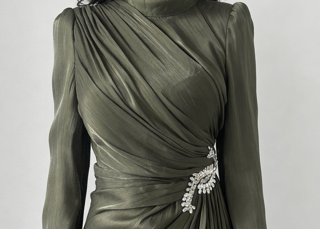 The Draped Dynasty - Olive Green
