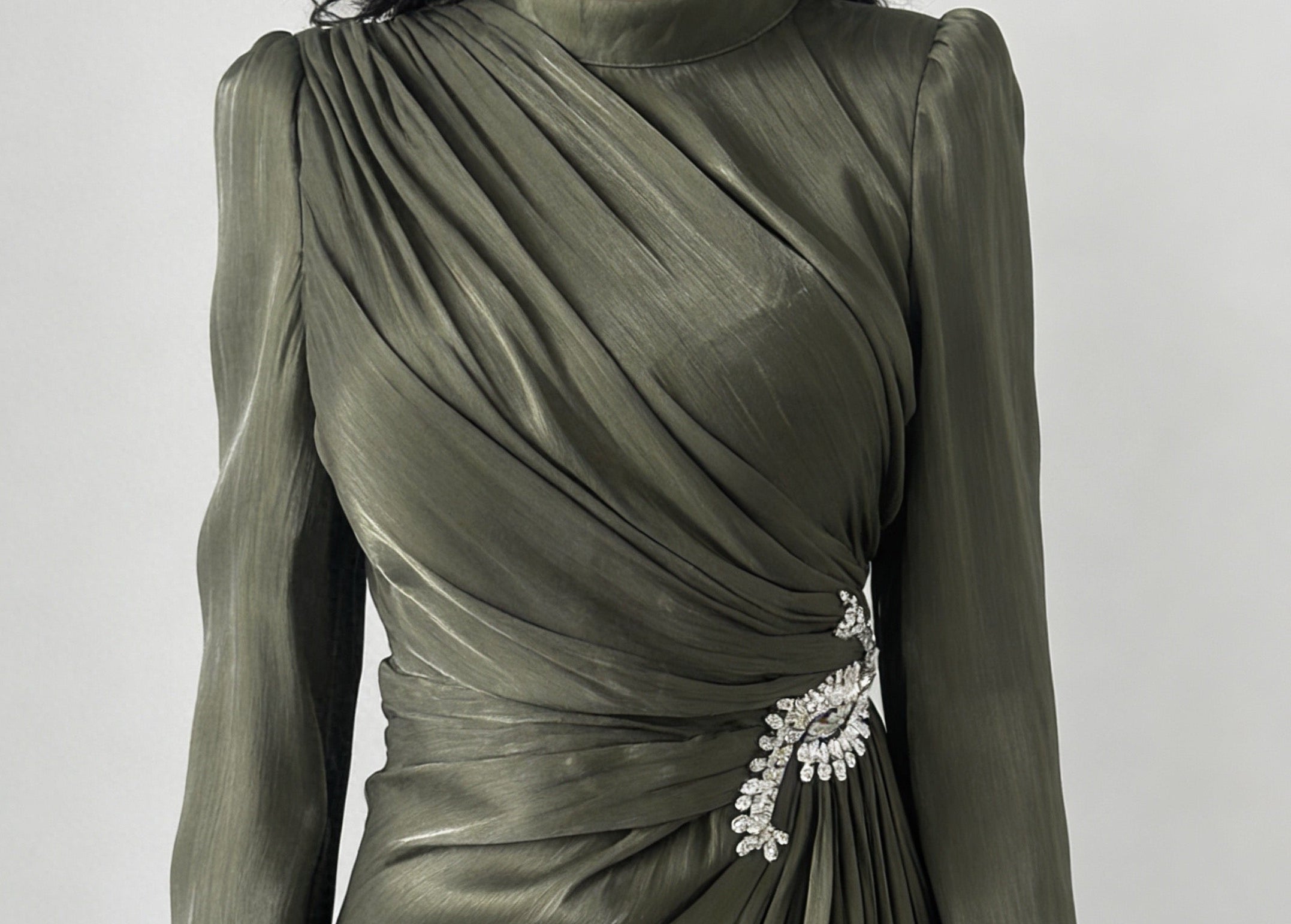 The Draped Dynasty - Olive Green