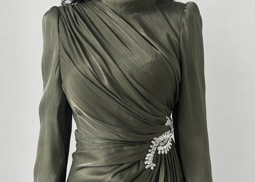 The Draped Dynasty - Olive Green