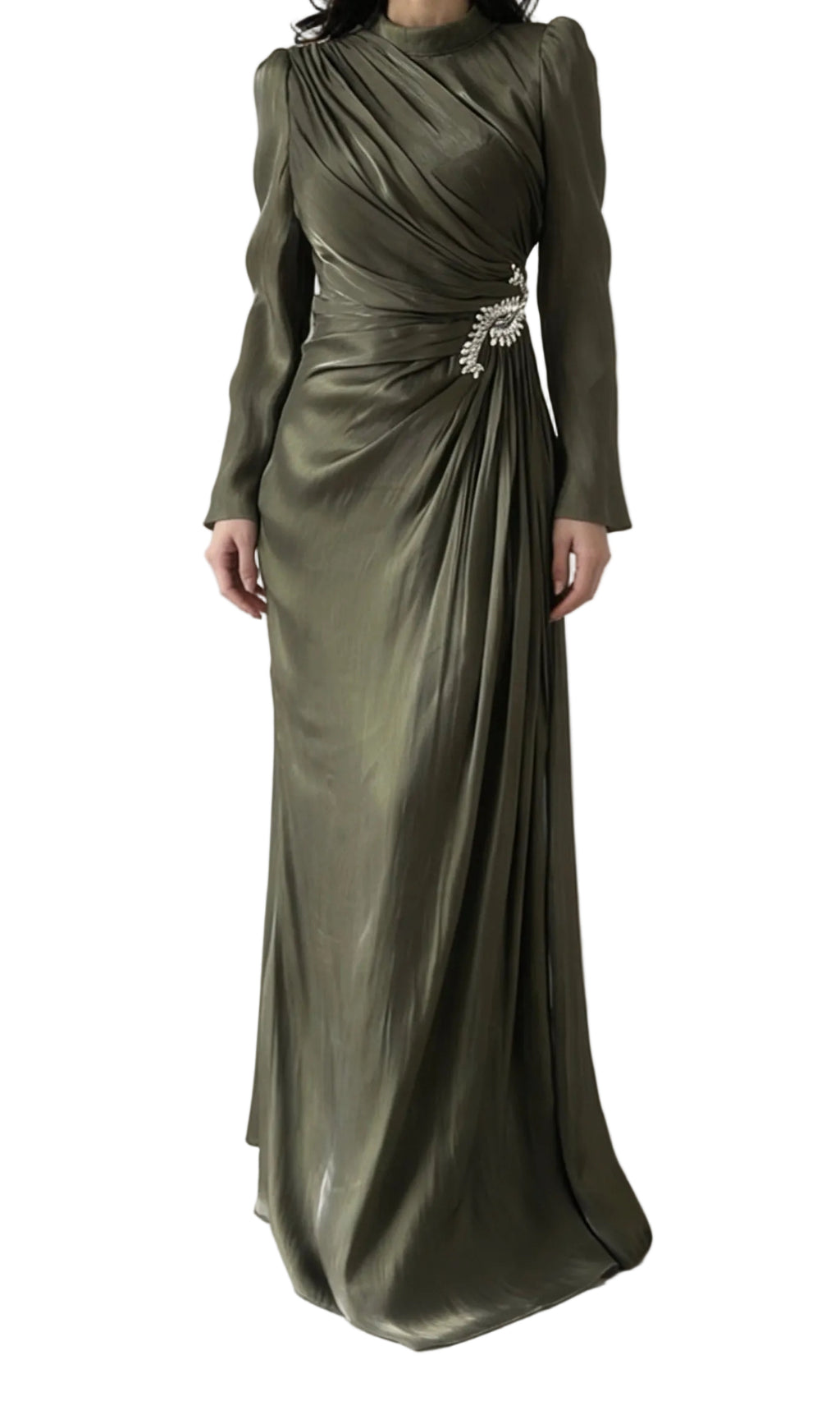 The Draped Dynasty - Olive Green