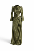 The Draped Dynasty - Olive Green